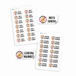 Allergy Warning - Name Stickers