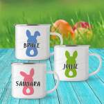 Bunny Back Camping Enamel Mug