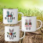 Egg Bunny Ears - Enamel Mug