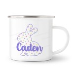 Multicolor Polka Bunny Enamel Mug