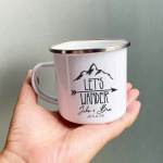 Let's Wander Camping Enamel Mug