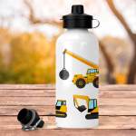 Construction Trucks - Kids Drink Bottle