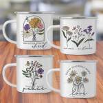 Vintage Flowers - Enamel Mug