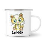 Lemon Kitty - Enamel Mug