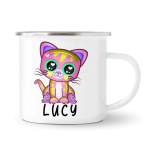 Lucy Kitty - Enamel Mug
