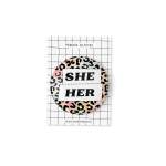 She/Her Pronouns Pinback Button