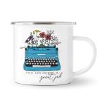 You Are Doing A Great Job - Vintage Flowers - Enamel Mug