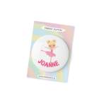 Joanne Ballerina Name Badge/ Pinback Button