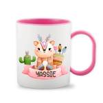 Tribal Woodland Cute Animals Mug