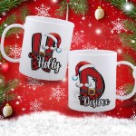 Santa Hat Monogram BPA-free Plastic Mug