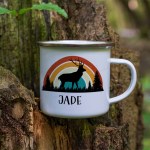 Hunting Personalised Enamel Mug