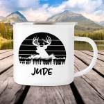 Hunting Personalised Enamel Mug