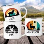 Hunting Personalised Enamel Mug