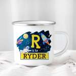 Space Monogram Enamel Mug