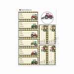 Book Name Labels - Tractors