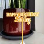 Happy Birthday Cake Topper - Custom Name