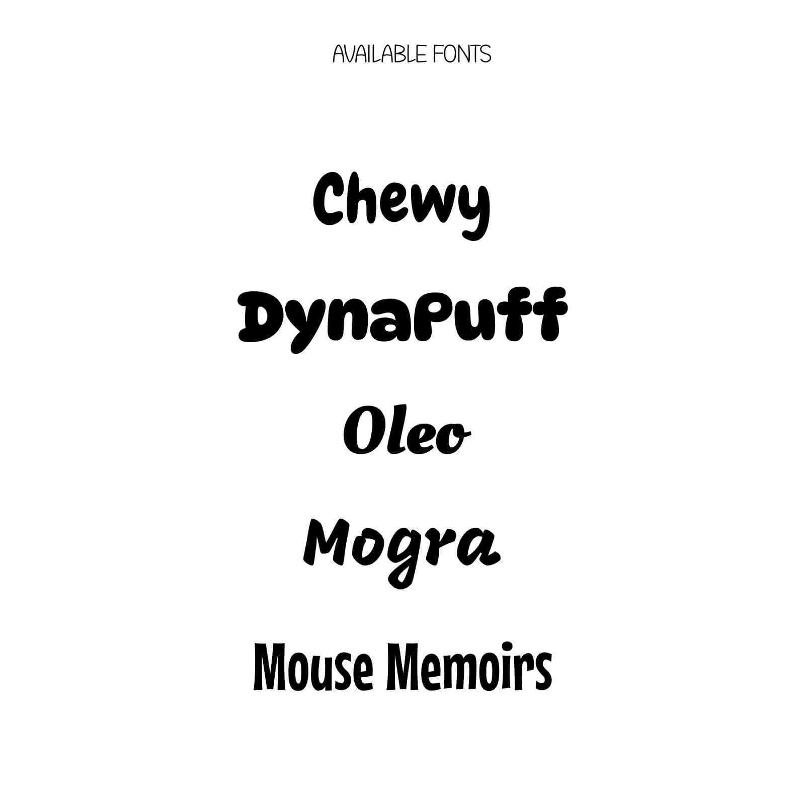 Keychain Fonts