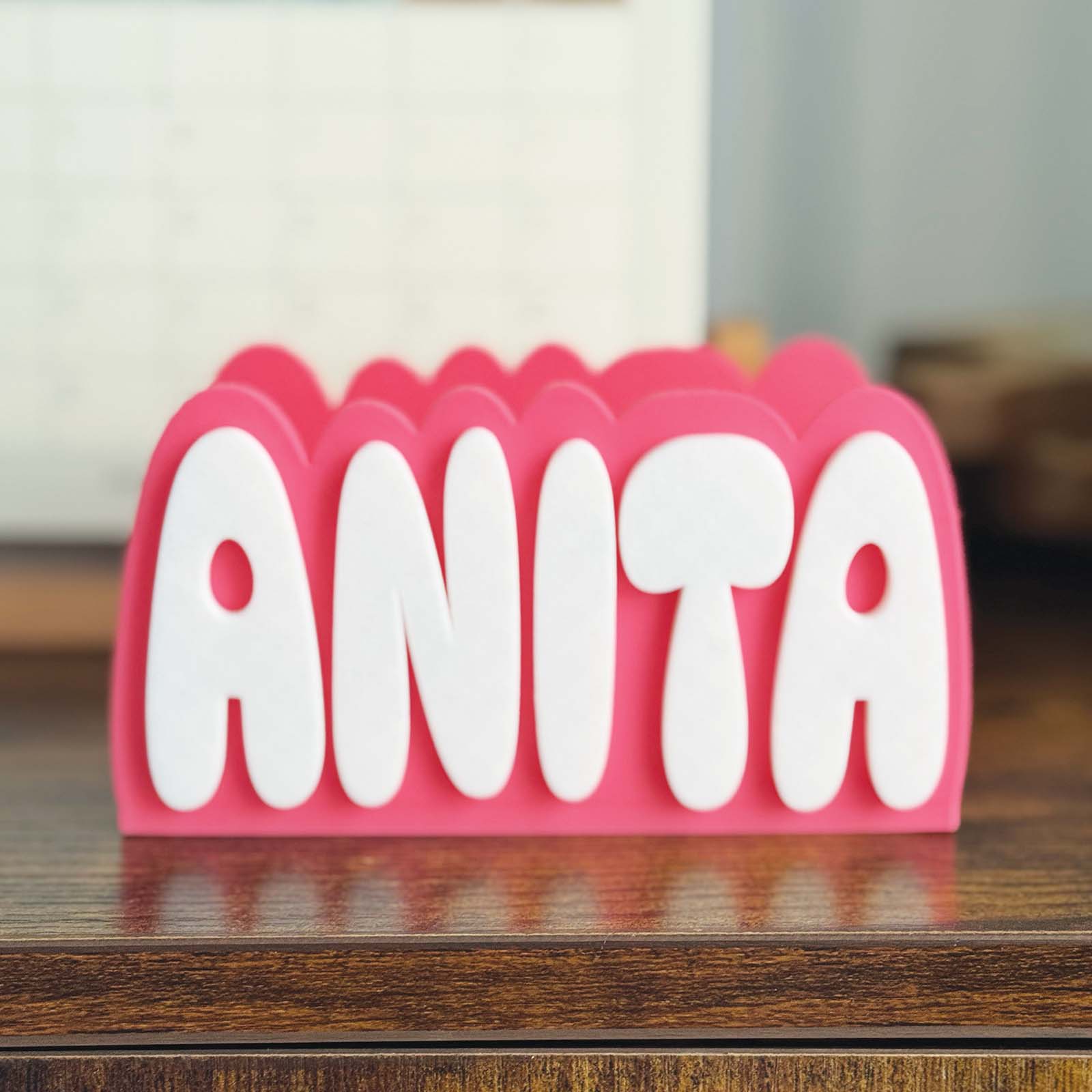 Custom Storage Organiser with Embossed Name