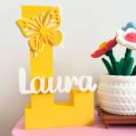 Personalised monogram name sign
